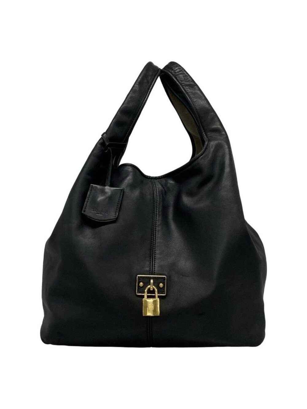 Loewe Tote Bag Karie Black Leather